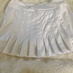 White Tennis Skirt, pleated.